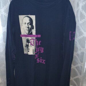 Nike Air T-Shirt The Joy of Six Michael Jordan Chicago Bulls Size Large Blue